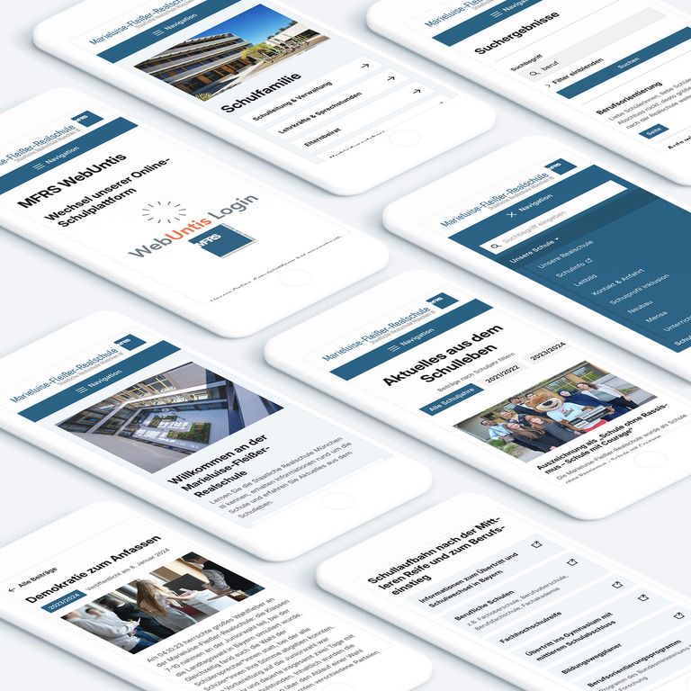 Website-Relaunch der Marieluise-Fleißer-Realschule