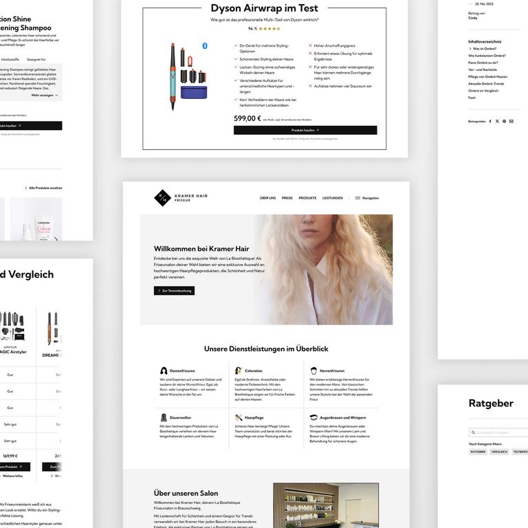 Website Relaunch Kramer Hair Friseur Braunschweig