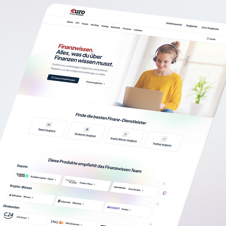 Startseite der Website von €uro-Finanzwissen