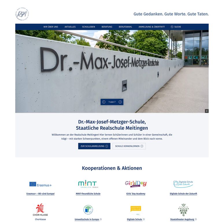 Website-Relaunch für die Staatliche Realschule Meitingen