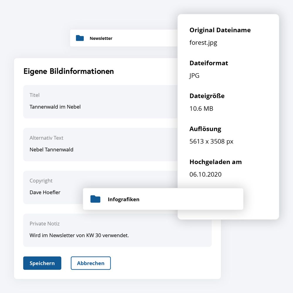 Übersichtliche Verwaltung FeichtMedia ImageManager Image Management