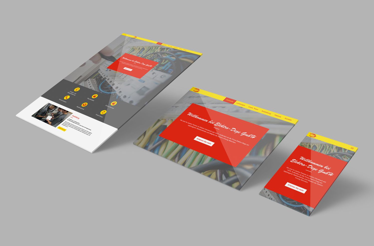 Responsive Webdesign Elektro Dege